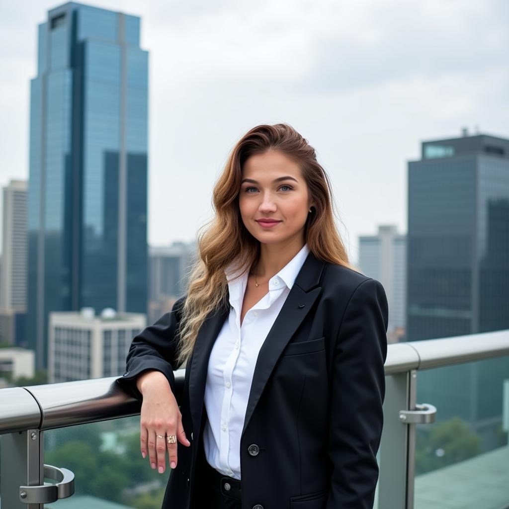 portrait of Julia in a dark blazer