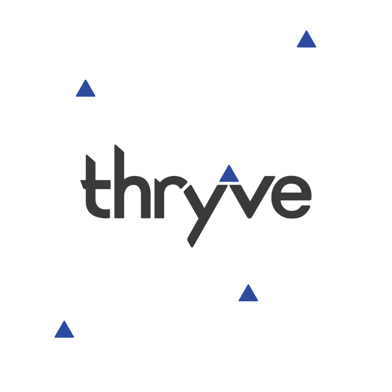 Thryve logo and uptick